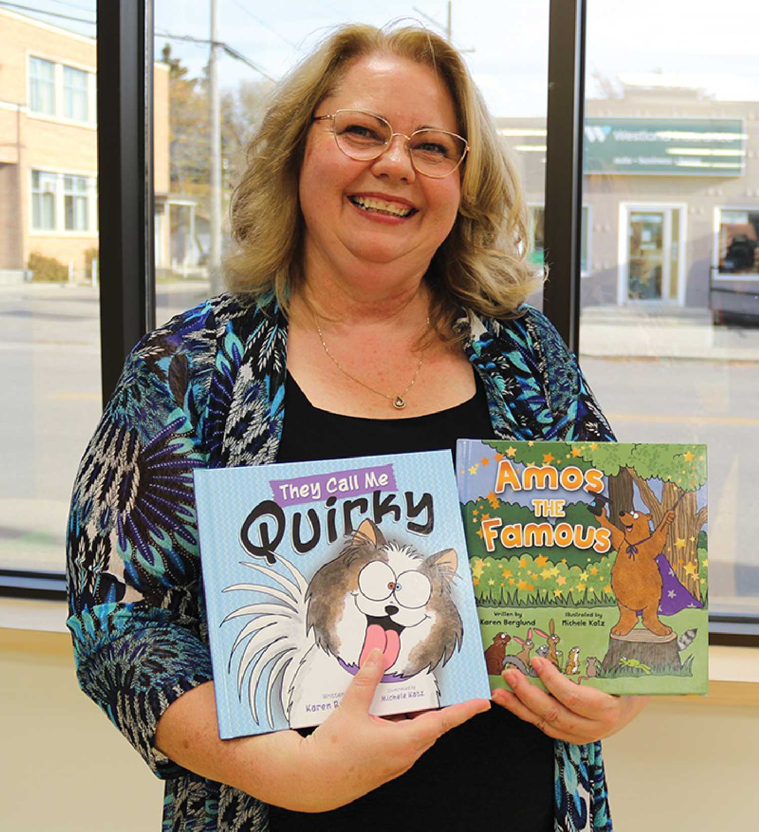 Children’s author Karen Berglund of Moosomin has written her second children’s book, Amos the Famous.